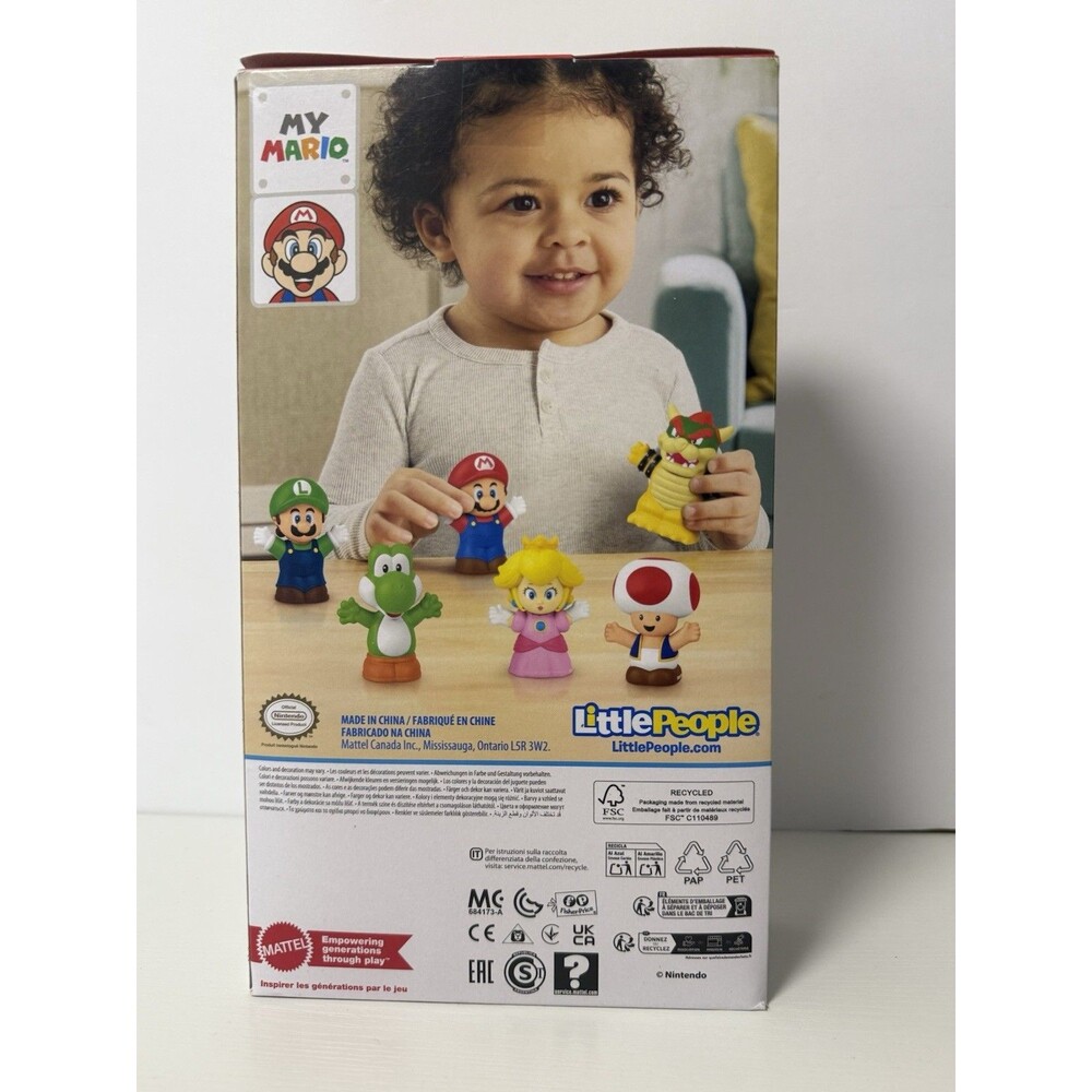NEW Fisher Price Little People Super Mario Mini Figures Sealed IN HAND Fast Ship - Picture 2 of 6